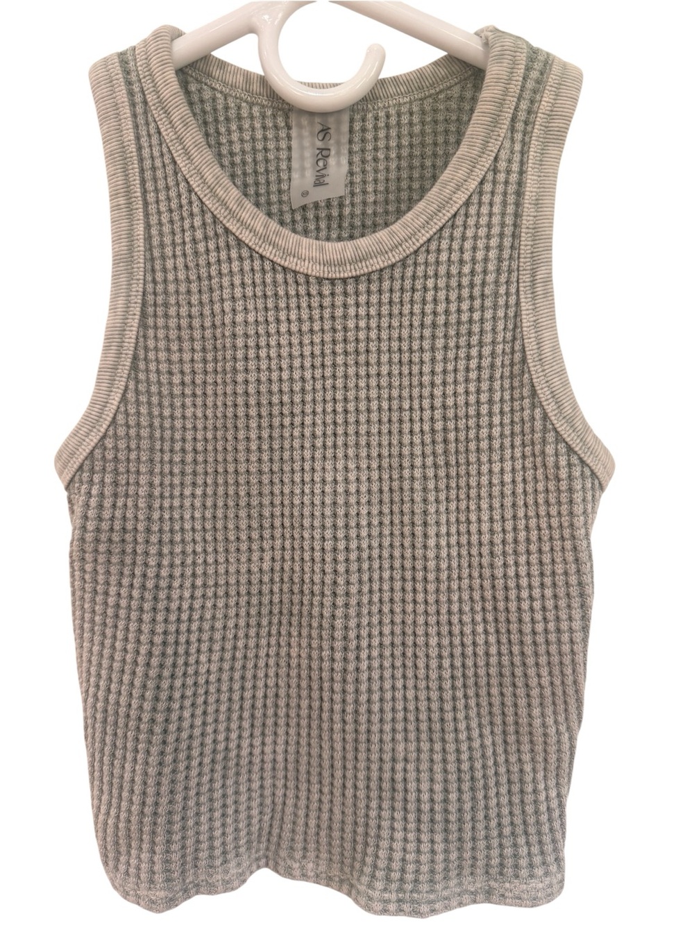 Altar'd State Gray Waffle Knit Tank